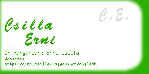 csilla erni business card
